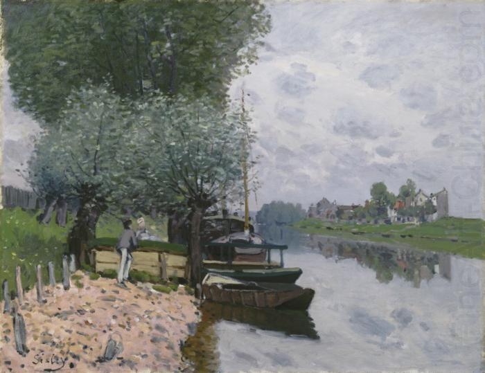 Alfred Sisley La Seine a Bougival china oil painting image